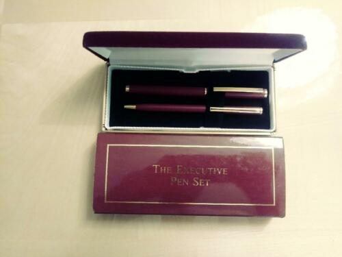 NY The Executive Pen Set Ballpoint /& Rollerball Vintage Collection 1995 FPD