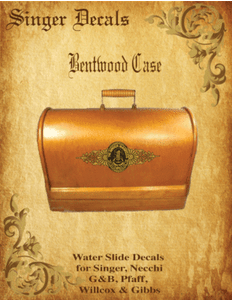 Singer Late Model Model Sewing Machine Bentwood Case Restoration Decals 40811