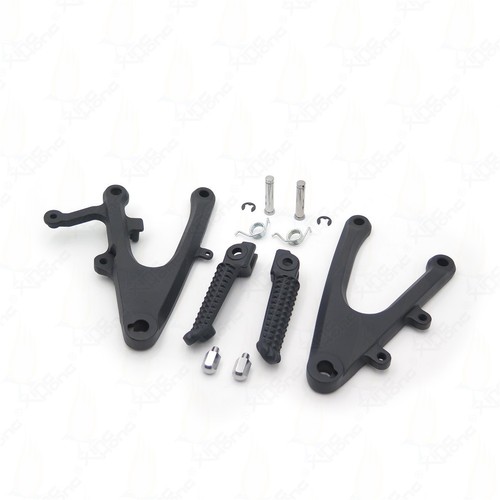 Black Front Rider Foot Pegs Bracket For Yamaha YZF R1 YZF-R1 04-06 05