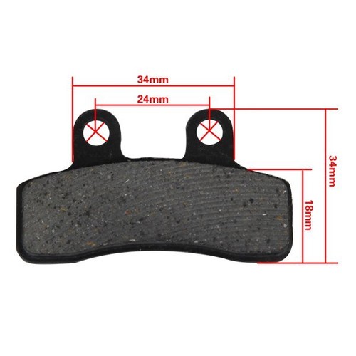 HMParts Cina Cross Dirt Pit Bike 4-Clock sinterizzato pastiglie dei freni 49-125ccm tipo 13