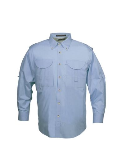 Tiger Hill Men/'s Fishing Shirt Long Sleeves Sky Blue