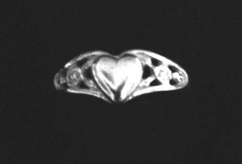 New Sterling Silver .925 Puffed Heart Ring with Free Gift Box EXCELLENT VALUE!!