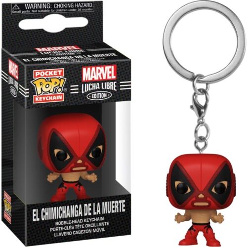 Marvel Lucha Libre El Chimichanga De La Muerte (Deadpool) Pocket Pop!  Keychain 889698538978 | eBay