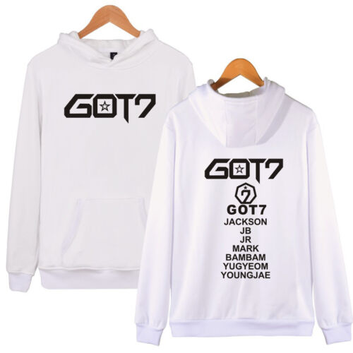 Kpop GOT7 Cap Thicken Hoodie Coat Sweater Jackson Mark Bambam Unisex Jacket New 