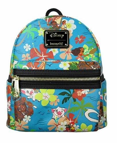Loungefly Disney Moana Floral Flowers Mini Faux Leather Bag Backpack WDBK0614 