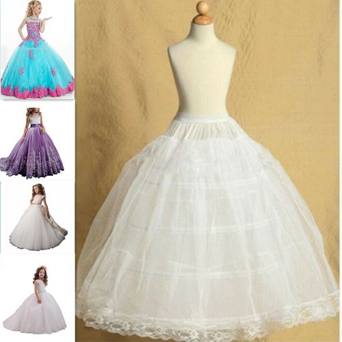 New Flower Girl dress Children Underskirt Kids Wedding Crinoline Petticoat Slips