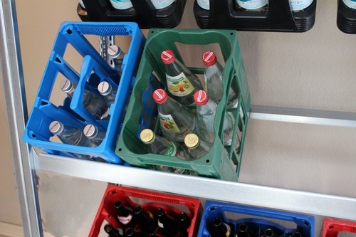H.75cm Breit1,3m Tief44cm stabil frei stehend Stecksystem Getränkeregal wieBild
