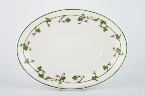 145947G Sauce Boat Stand Welsh Wild Flowers Portmeirion 
