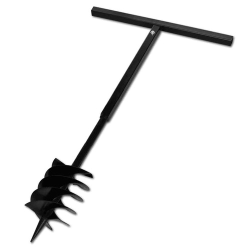 Garden Fence Post Hole Drill Ground Earth Auger Digger Heavy Duty Manual Tool