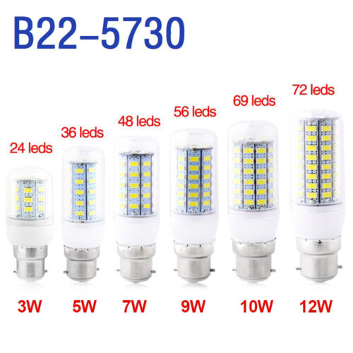 4x B22//E27//E14//G10//G9 LED Corn Light Bulb SMD5730 Spotlight 3W 5W 7W 10W 12W 15W