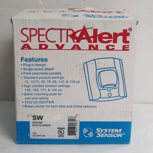 System Sensor SW Strobe STD CD White