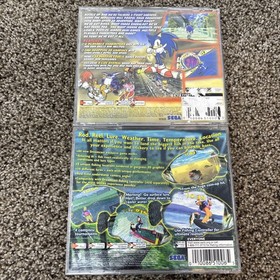 Sonic Adventure And Sega Bass Fishing Lot (Sega Dreamcast, 1998) Tested READ