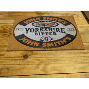 CERAMIC SIGN WALL PLAQUE John Smith/'s Yorkshire Bitter ENAMEL
