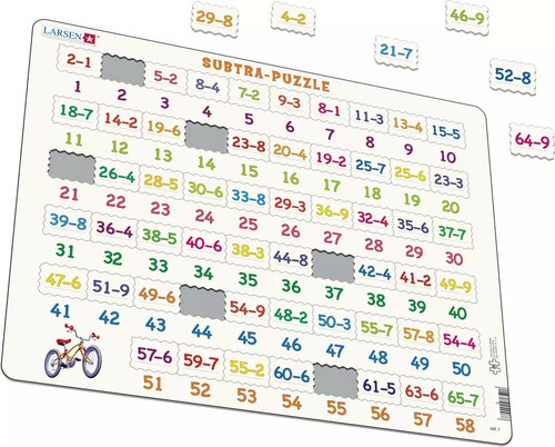 Larsen Puzzles Learning Subtraction Children/'s Educational Jigsaw Puzzle 58