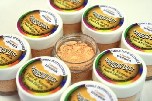 Arancione Peach Delight Rainbow Dust Plain semplici colori