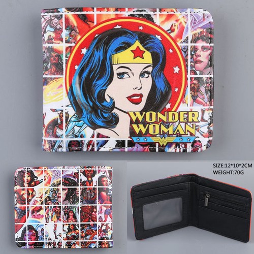 DC comics wonder woman Coin Wallet tri fold Hasp Fashion Lady/'s Purse Clutch New