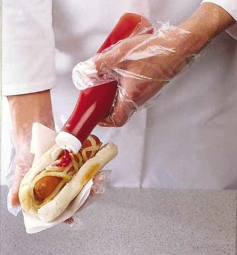 Lot de 100 hygiénique cuisine catering polyéthylène gants