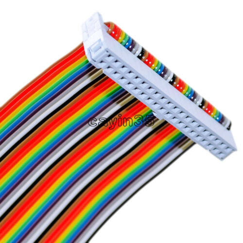 40PIN Way GPIO Rainbow Ribbon Cable for Raspberry Pi Model B 20cm UK Model B