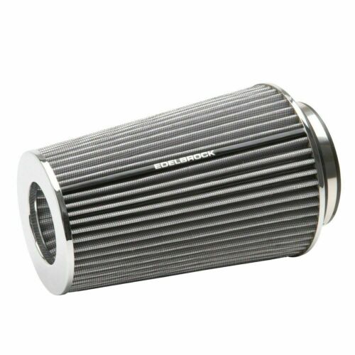 3.5" and 4" Inlet Edelbrock 43692 Pro-Flo White Tall Conical Air Filter with 3" 