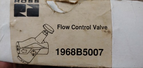 Details about / ROSS FLOW CONTROL VALVE 1968B5007