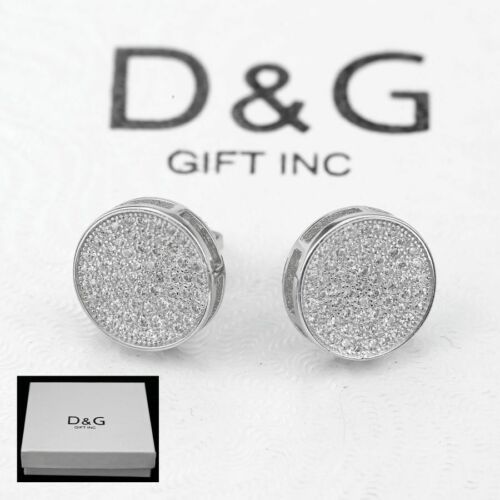 Details about   New DG Gift Inc CZ .925 Sterling Silver 10mm Round Screw-back Stud Box 