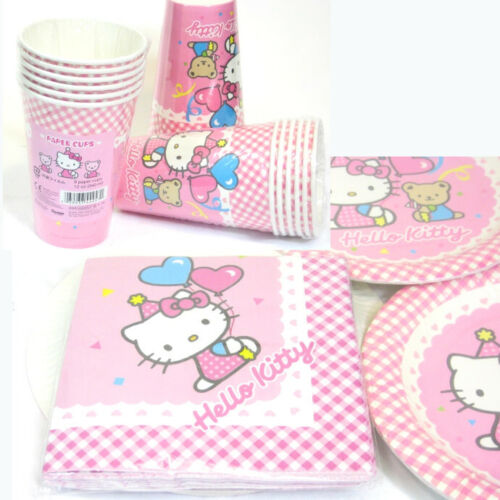 Hello Kitty Party/_of/_6 Bundle: Napkins 6 Plate 6 12 Cups