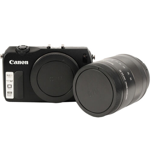 Gehäusedeckel kompatibel mit Canon EOS M EF-M Anschluss Objektivrückdeckel