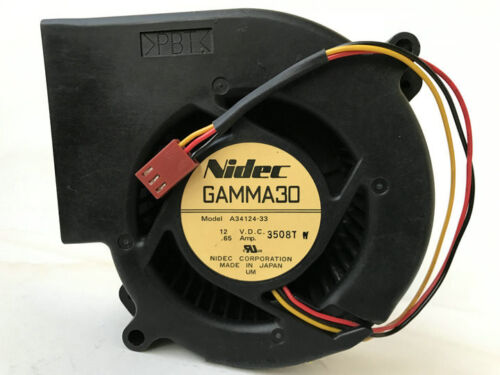 1PC Nidec GAMMA30 A34124-33 DC12V 0.65A 97*33 3-wire blower centrifugal fan 