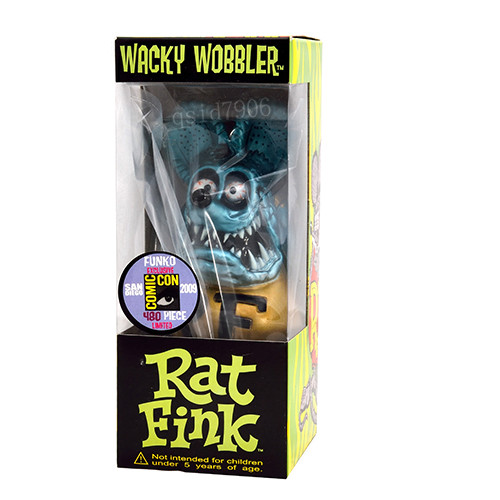 Luz Verde Rat Fink figura Roth Ed Big Daddy Funko Cabezón Wacky Wobbler Caja