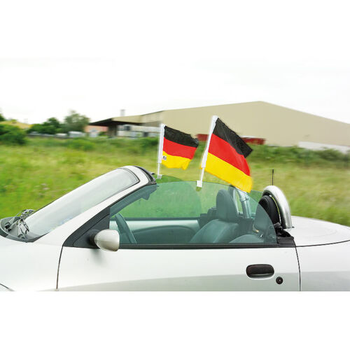 Fahnen Autofahnen-Set /"Deutschland/" 2er-Set Länderflagge