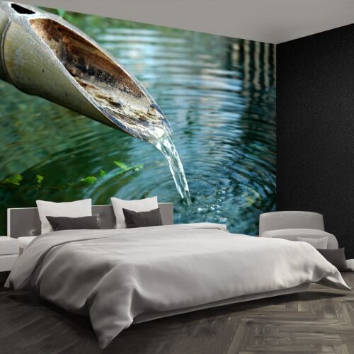 Details about   Non woven Wall Mural Photo Wallpaper Poster Picture Image Bamboo fountain 