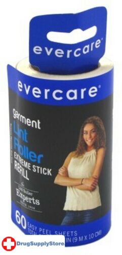 BL Evercare Lint Roller Extreme Stick Refill 60 Sheets Two PACK 