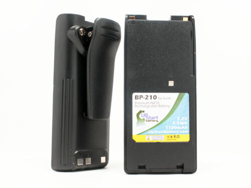 2x Battery Clip ICOM IC-V8 IC-A6E IC-U82 IC-F21GM IC-F30GT NICD 1100mAh
