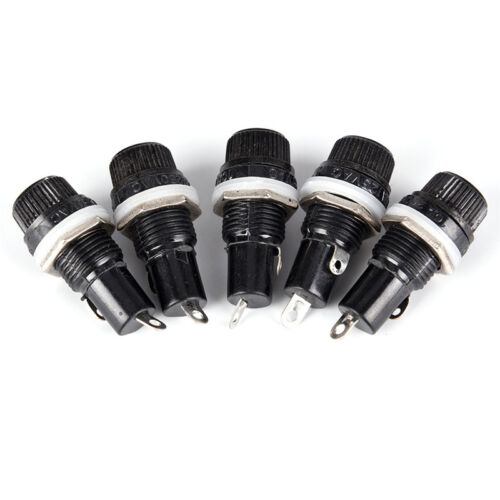5PCS Chassis Panel Mount Fuse Holder Socket For 5*20 Glass Fuses 250 GS 