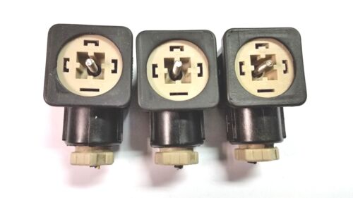 Used 3Pcs hydraulic valve plug connector. mPm pneumatic 