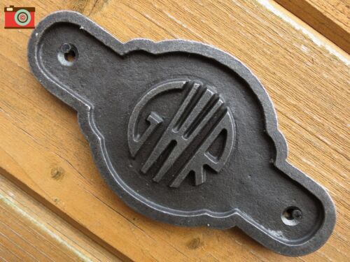 NICE GIFT. VINTAGE LOOK GREAT WESTERN RAILWAY A CAST IRON GWR SIGN PLAQUE 