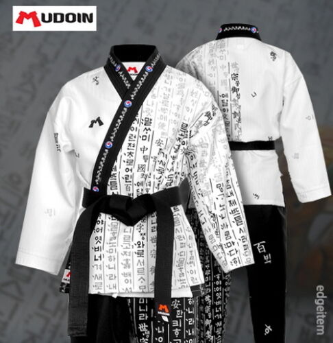 Mudoin Hunminjeongeum Hangul Taekwondo Korean Script Letters Open Dobok TKD