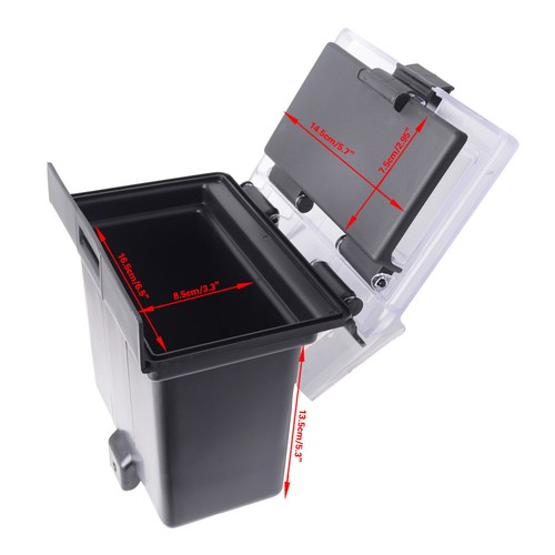 Black Dash Box for Polaris RZR 900/&S 2015 RZR XP 1000 2014 RZR XP 4 1000//PS