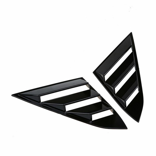 Quarter Window Louver Cover For Honda Civic 2016-2018 ABS Rear Side Vent Black