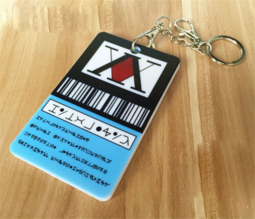 Hot HUNTERxHUNTER DXF Hisoka Bus IC card Cover Japanese Keychain Badge Holder