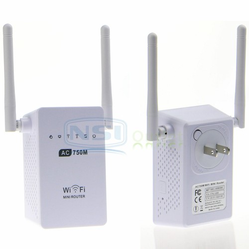 AC 750Mbps Wireless Router Dual band 802.11 WiFi Repeater Signal Booster 2.4G 5G