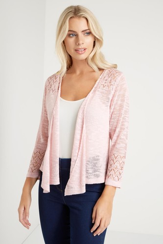 Roman originali linea Donna Rosa Morbido Cardigan Lavorato a Maglia Taglie 10-20