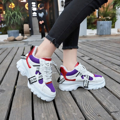 2019 New Spring Women Casual Shoes  Durable Platform Lace Up