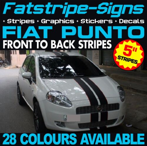 FIAT PUNTO STRIPES GRAPHICS DECALS STICKERS GRANDE EVO 1.2 1.4 1.6 VIPER RACING
