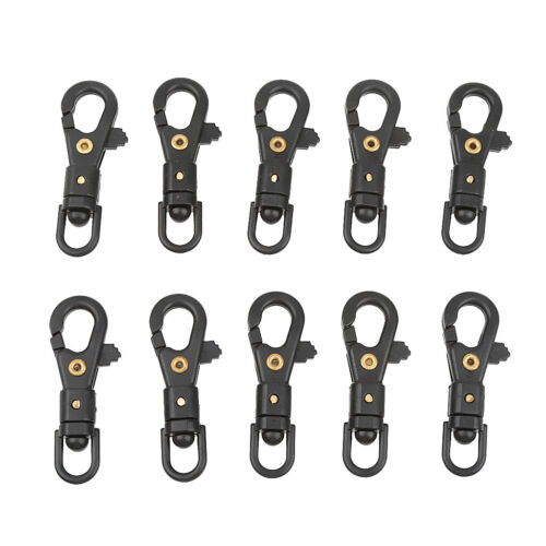 10pcs Plastic Outdoor Swivel Snap Hooks For Weaving Paracord Lanyard Buckles 