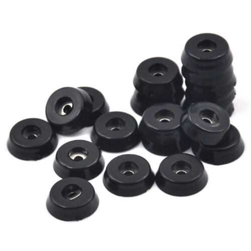 10x Conical Recessed Rubber Feet Bumpers Pads For Furniture Table Chair Desk KH