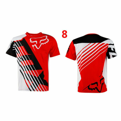 FOX Men Riding Jersey Short Sleeve T-shirts Motocross/MX/ATV/BMX/MTB Dirt Bike
