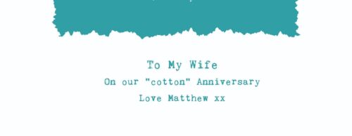 Kodaline /'The One/' Personalised Song Lyrics Cushion 2nd Anniversary Gift Wife