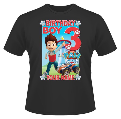 Paw Patrol Birthday Boy Ryder Personalised T-Shirt Ideal Gift or Present