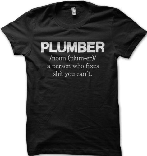 PLUMBER Mens Funny T Shirt - Gift for Dad printed t-shirt  FN9154